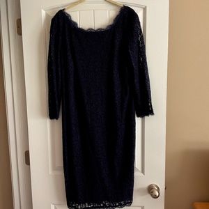 Adrianna Papel cocktail dress, navy, 16w